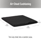 Mind Reader Seat Cushion with Gel Core, Ergonomic Pressure Relief for Tailbone, Hip, Coccyx & Sciatica Pain, Office, Car, Wheelchair, Black