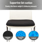 Mind Reader Seat Cushion with Gel Core, Ergonomic Pressure Relief for Tailbone, Hip, Coccyx & Sciatica Pain, Office, Car, Wheelchair, Black