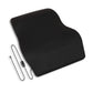 Mind Reader Heated Air-Cloud Lumbar Cushion, Ergonomic Memory Foam Back Support Pillow with Adjustable Heat Settings and Timer, Black