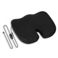 Mind Reader Heated Memory Foam Seat Cushion, Air-Cloud Technology, Coccyx & Hip Pain Relief with 4 Heat Settings, Timer & Auto Shut-Off, Black