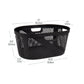 Mind Reader 40L Laundry Basket, Clothes Hamper, Ventilated, Plastic, 23"L x 14.5"W x 10.5"H