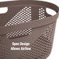 Mind Reader 40L Laundry Basket, Clothes Hamper, Ventilated, Plastic, 23"L x 14.5"W x 10.5"H