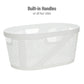 Mind Reader 40L Laundry Basket, Clothes Hamper, Ventilated, Plastic, 23"L x 14.5"W x 10.5"H