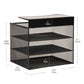Mind Reader Slide-On Under Desk File Organizer, No Tools Required, Hanging Storage for Laptops, Folders, and Notebooks, Metal, Black
