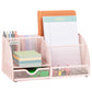 Mind Reader 7-Compartment Desktop Organizer, File & Accessory Storage, Metal Mesh Office Organizer for Desk, Workspace, Mail