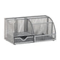 Mind Reader 7-Compartment Desktop Organizer, File & Accessory Storage, Metal Mesh Office Organizer for Desk, Workspace, Mail