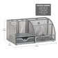 Mind Reader 7-Compartment Desktop Organizer, File & Accessory Storage, Metal Mesh Office Organizer for Desk, Workspace, Mail