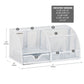 Mind Reader 7-Compartment Desktop Organizer, File & Accessory Storage, Metal Mesh Office Organizer for Desk, Workspace, Mail