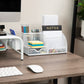 Mind Reader 7-Compartment Desktop Organizer, File & Accessory Storage, Metal Mesh Office Organizer for Desk, Workspace, Mail