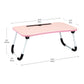 Mind Reader Lap Desk Laptop Stand, Bed Tray, Folding Legs, Couch Table, Portable, MDF, Metal, 23.25"L x 13.75"W x 10.5"H