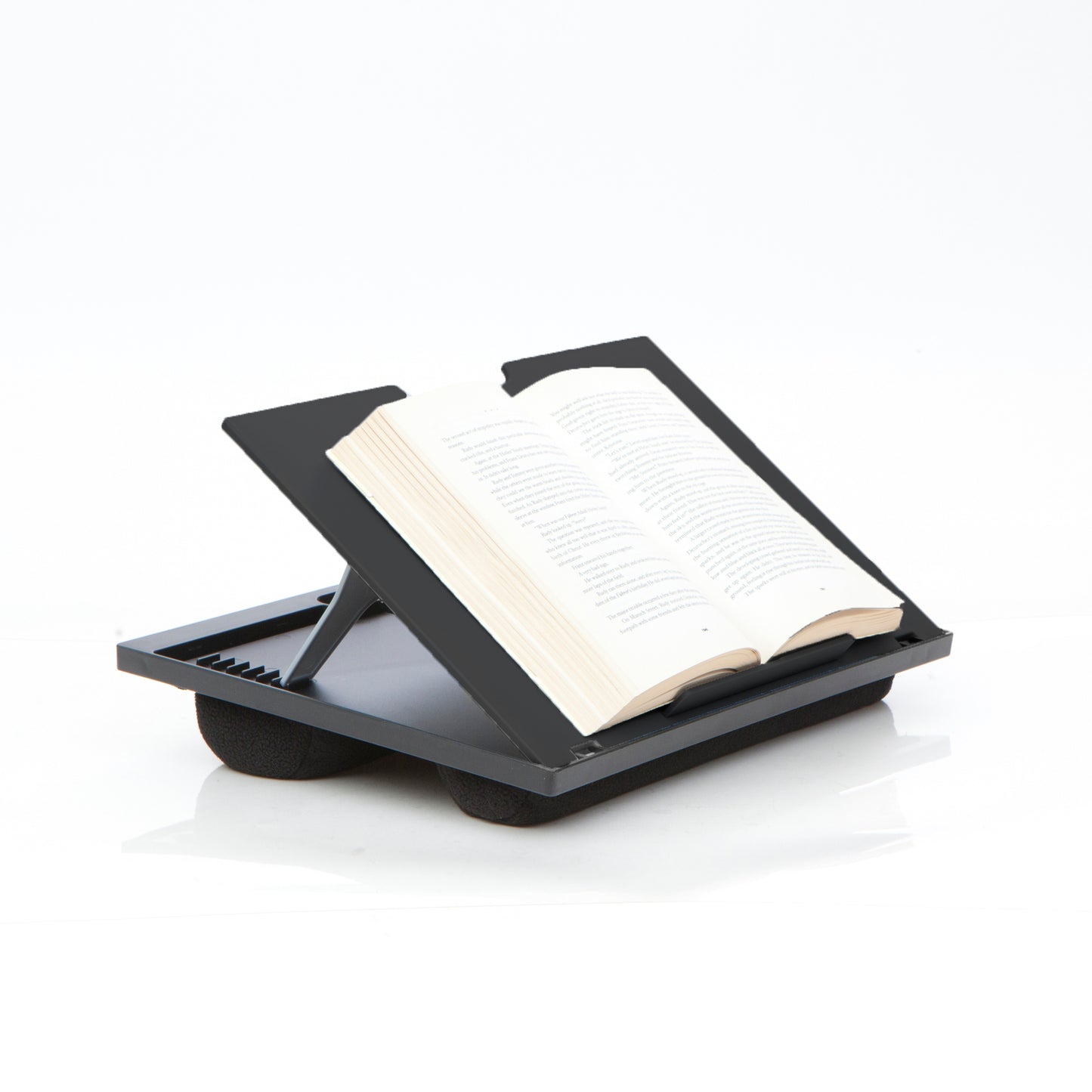 Mind Reader Lap Desk Laptop Stand, Bed Tray, Collapsible, Cushion, Portable, Dorm, Plastic, 14.75"L x 11"W x 7.3"H