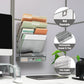 Mind Reader 4-Tier Vertical File Storage, Desktop Organizer, Wall Mount, Office, Metal Mesh, 12.5"L x 4"W x 16.5"H, Black