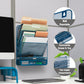 Mind Reader 4-Tier Vertical File Storage, Desktop Organizer, Wall Mount, Office, Metal Mesh, 12.5"L x 4"W x 16.5"H, Black