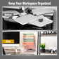 Mind Reader 5-Tier Vertical File Storage, Desktop Organizer, Wall Mount, Office, Metal Mesh, 12.75"L x 4"W x 16"H