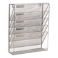 Mind Reader 5-Tier Vertical File Storage, Desktop Organizer, Wall Mount, Office, Metal Mesh, 12.75"L x 4"W x 16"H