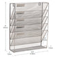 Mind Reader 5-Tier Vertical File Storage, Desktop Organizer, Wall Mount, Office, Metal Mesh, 12.75"L x 4"W x 16"H