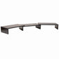 Mind Reader Dual Monitor Stand, Adjustable MDF Desktop Riser for Laptop, Monitor, TV, Expands to 51.25" Wide, Office or Home