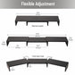Mind Reader Dual Monitor Stand, Adjustable MDF Desktop Riser for Laptop, Monitor, TV, Expands to 51.25" Wide, Office or Home