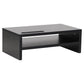 Mind Reader Monitor Stand with Phone Slot and Storage Shelf, Desktop Riser, 88 lb Capacity, MDF Wood, Black