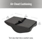 Mind Reader Lumbar Support Cushion for Office Chair and Car Seat, Memory Foam and Cooling Gel Core, Back Pain Relief, Improves Posture, 15.5"L x 3.75"W x 14"H, Black