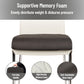 Mind Reader Memory Foam Seat Cushion, Ergonomic Pressure Relief for Office, Car, and More, Relieves Hip, Tailbone, Coccyx & Sciatica Pain, 18"L x 17.5"W x 3"H, Black