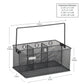Mind Reader Multi-purpose Storage Caddy, Desktop Organizer, Cutlery Holder, Metal Mesh