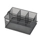 Mind Reader Multi-purpose Storage Caddy, Desktop Organizer, Cutlery Holder, Metal Mesh