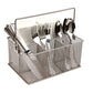 Mind Reader Multi-purpose Storage Caddy, Desktop Organizer, Cutlery Holder, Metal Mesh