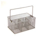 Mind Reader Multi-purpose Storage Caddy, Desktop Organizer, Cutlery Holder, Metal Mesh