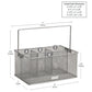 Mind Reader Multi-purpose Storage Caddy, Desktop Organizer, Cutlery Holder, Metal Mesh