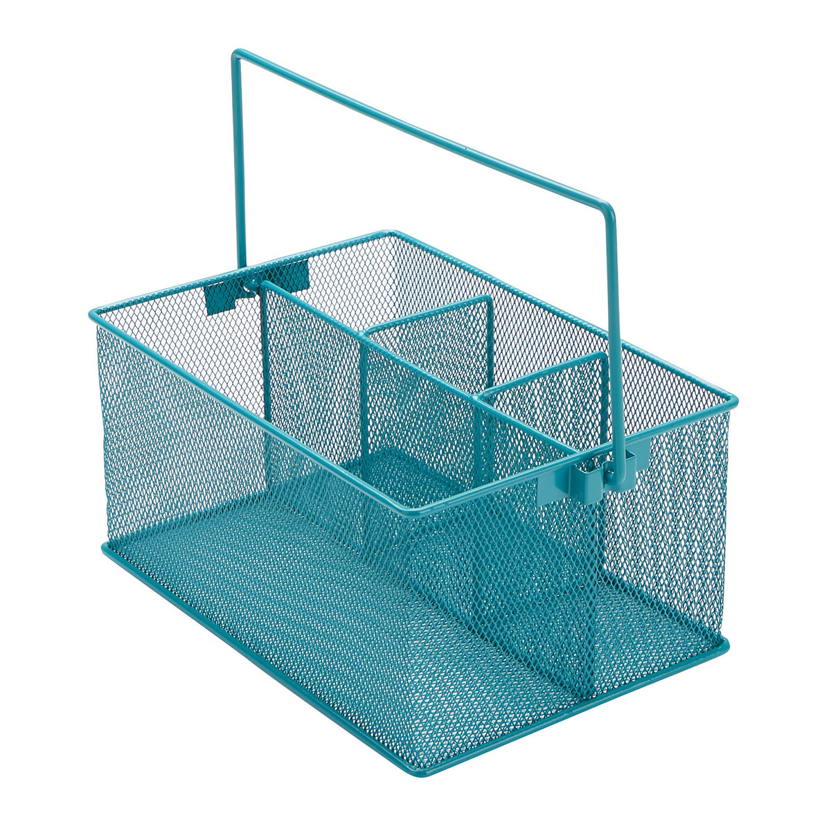 Mind Reader Multi-purpose Storage Caddy, Desktop Organizer, Cutlery Holder, Metal Mesh