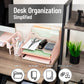 Mind Reader Desktop Organizer, Vertical File Holder, Paper Trays, Office, Metal Mesh, 12.5"L x 11.5"W x 9.5"H