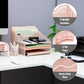Mind Reader Desktop Organizer, Vertical File Holder, Paper Trays, Office, Metal Mesh, 12.5"L x 11.5"W x 9.5"H