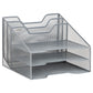 Mind Reader Desktop Organizer, Vertical File Holder, Paper Trays, Office, Metal Mesh, 12.5"L x 11.5"W x 9.5"H