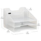 Mind Reader Desktop Organizer, Vertical File Holder, Paper Trays, Office, Metal Mesh, 12.5"L x 11.5"W x 9.5"H