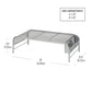 Mind Reader Monitor Stand, Ventilated Laptop Riser, Desktop Organizer, Side Storage, Metal Mesh, 20"L x 11.5"W x 5.5"H
