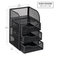 Mind Reader Desktop Accessory Storage, Paper Binder Clip Basket, Workspace, Office, Metal Mesh, 4.75"L x 5"W x 8"H