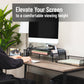 Mind Reader Monitor Stand, Ventilated Laptop Riser, Paper Tray, Storage, Office, Metal Mesh