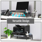 Mind Reader Monitor Stand, Ventilated Laptop Riser, Paper Tray, Storage, Office, Metal Mesh