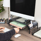 Mind Reader Monitor Stand, Ventilated Laptop Riser, Paper Tray, Storage, Office, Metal Mesh
