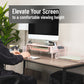 Mind Reader Monitor Stand, Ventilated Laptop Riser, Paper Tray, Storage, Office, Metal Mesh