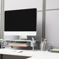 Mind Reader Monitor Stand, Ventilated Laptop Riser, Paper Tray, Storage, Office, Metal Mesh