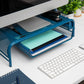 Mind Reader Monitor Stand, Ventilated Laptop Riser, Paper Tray, Storage, Office, Metal Mesh