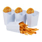 Mind Reader French Fry Serving Set, Hosting Essentials, Outdoor Kitchen, Melamine, 4.75"L x 3.25"W x 6.75"H, 4 pcs, White