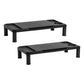 Mind Reader Monitor Stand, Laptop Riser, Desktop Organizer, Office, Plastic, 21.75"L x 10.25"W x 4.5"H, Black