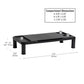 Mind Reader Monitor Stand, Laptop Riser, Desktop Organizer, Office, Plastic, 21.75"L x 10.25"W x 4.5"H, Black