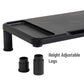 Mind Reader Monitor Stand, Laptop Riser, Desktop Organizer, Office, Plastic, 21.75"L x 10.25"W x 4.5"H, Black