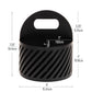 Mind Reader Round Metal Desktop Carousel Organizer with Handle, Four Compartments, Office Supplies and Accessories, Metal