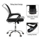 Mind Reader Swivel Office Chair with Wheels, Height Adjustable, Desk Chair, Computer Chair, 22.5"L x 22.5"W x 33-37"H, Black