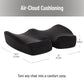 Mind Reader Memory Foam Seat Cushion, Ergonomic Pressure Relief for Office, Car, and More, Relieves Hip, Tailbone, Coccyx & Sciatica Pain, 18"L x 16.75"W x 4"H